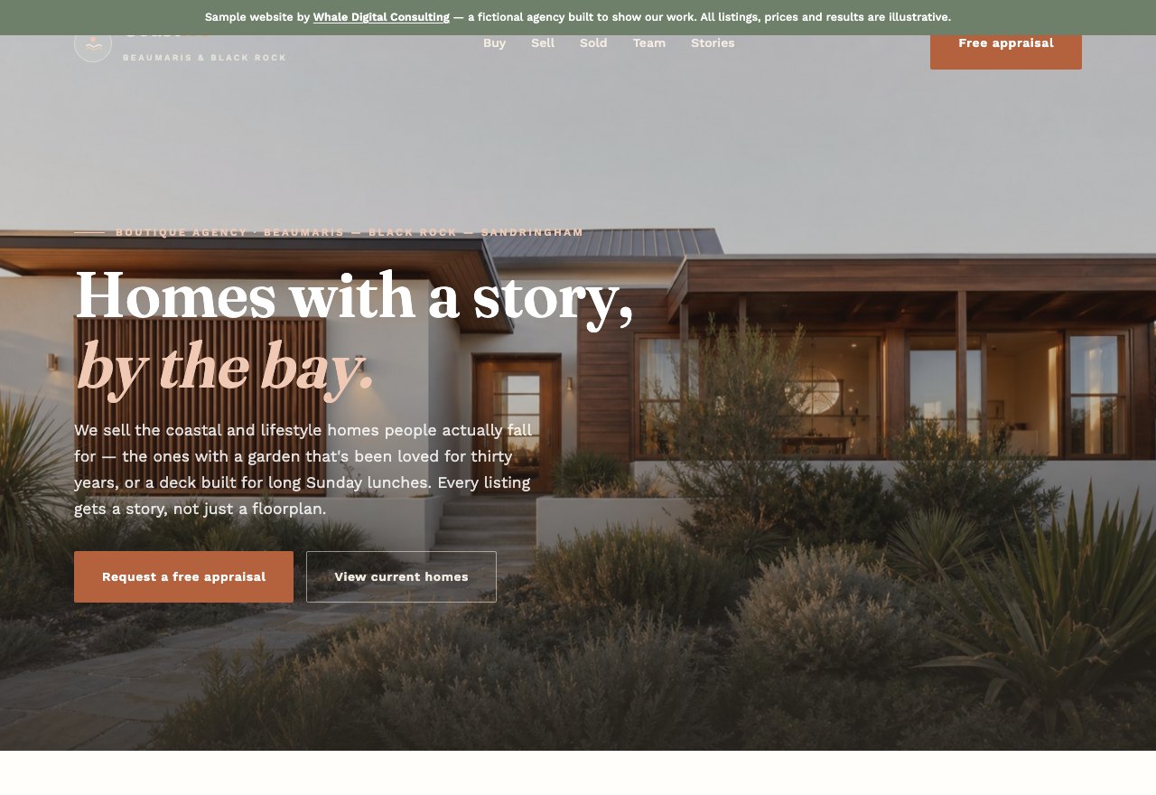 Editorial web design — screenshot 1
