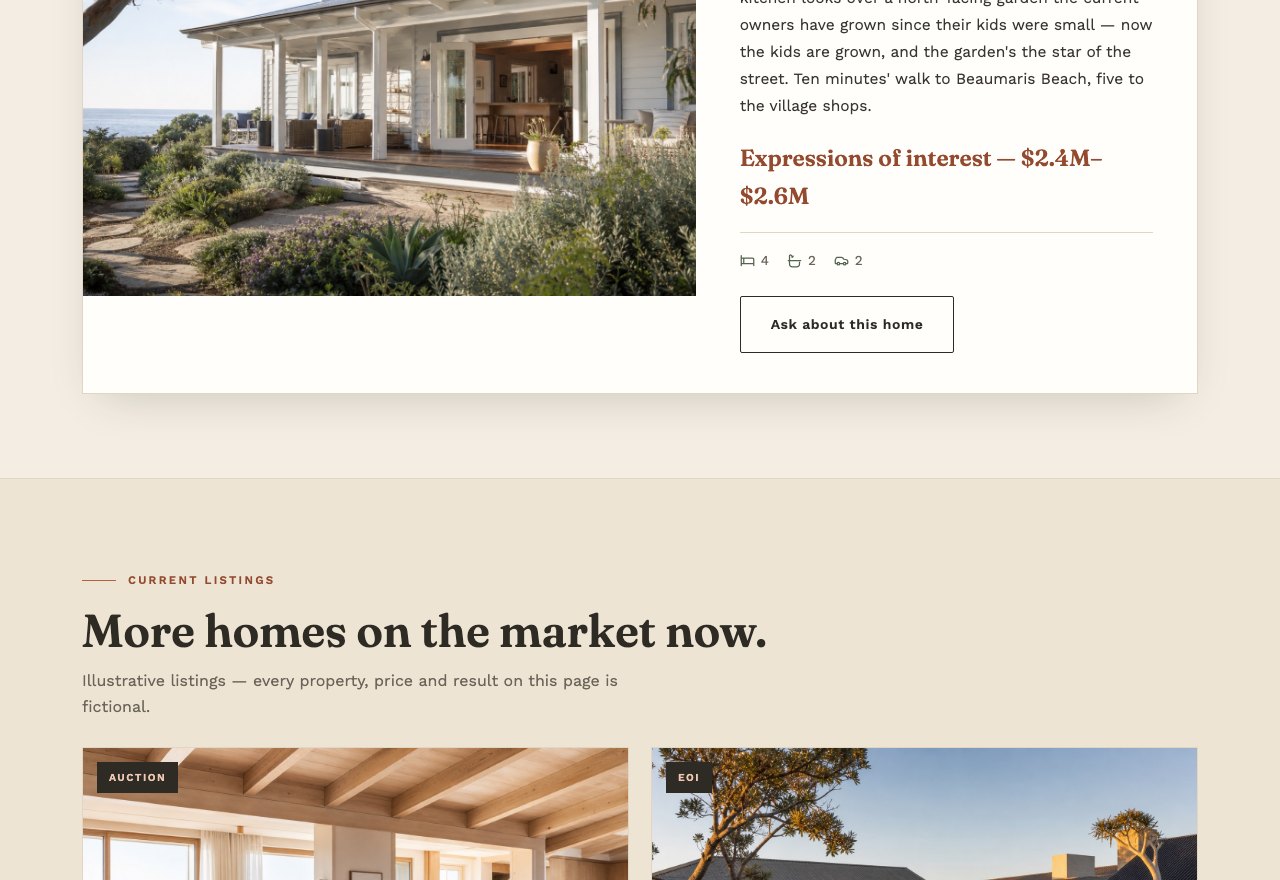 Editorial web design — screenshot 2