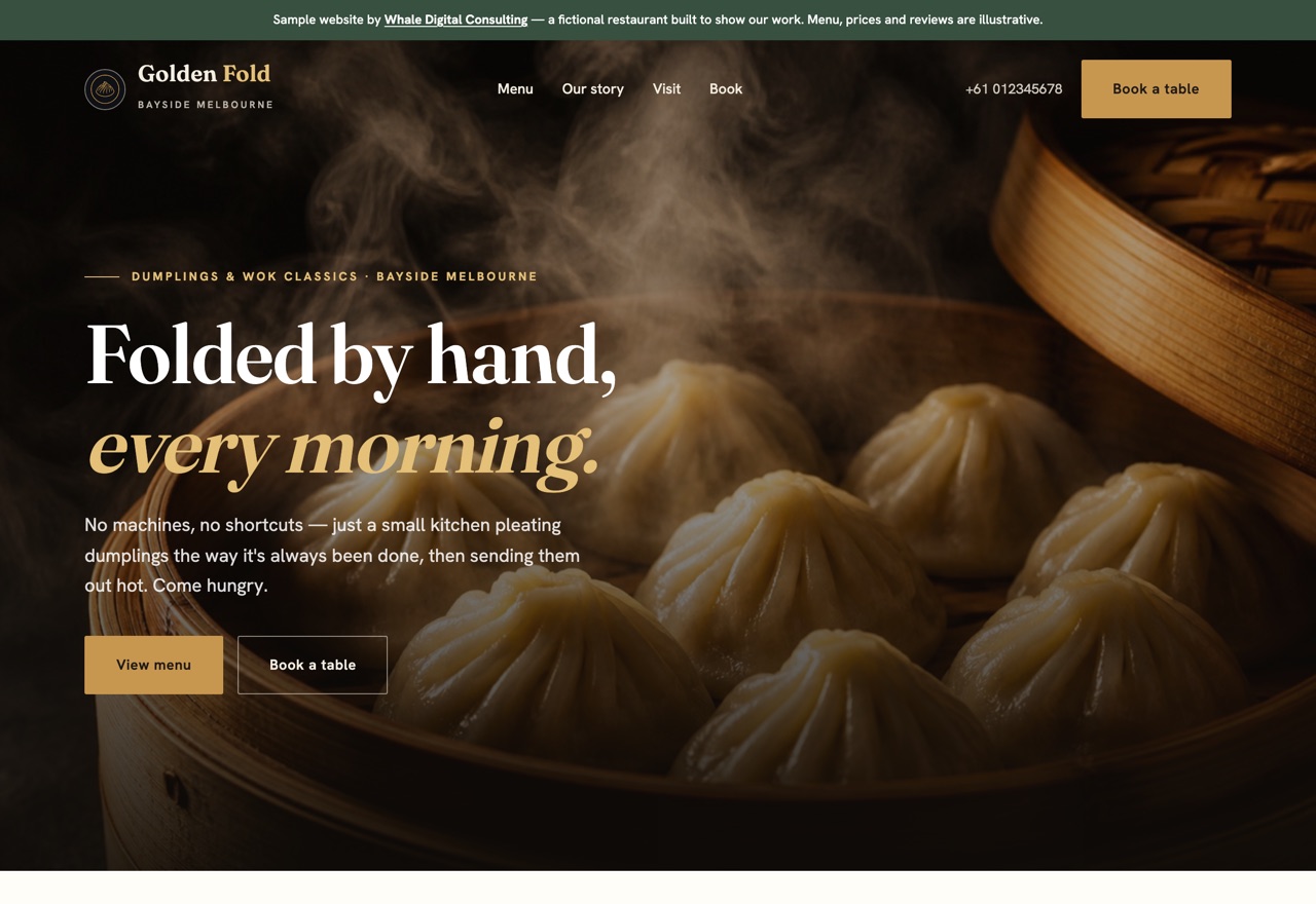 Web design + bookings — screenshot 1