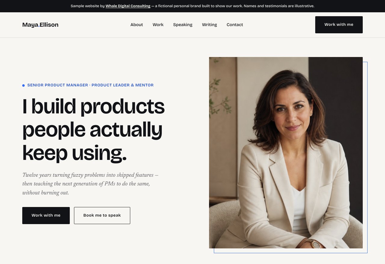 Personal brand + product — screenshot 1