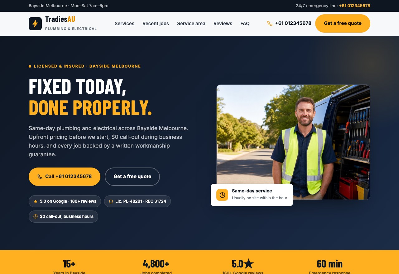 Web design + local SEO — screenshot 1