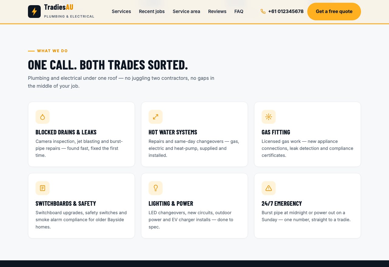 Web design + local SEO — screenshot 2